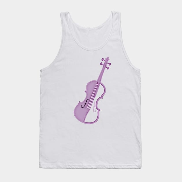 Lavender Violin Tank Top by Bassivus